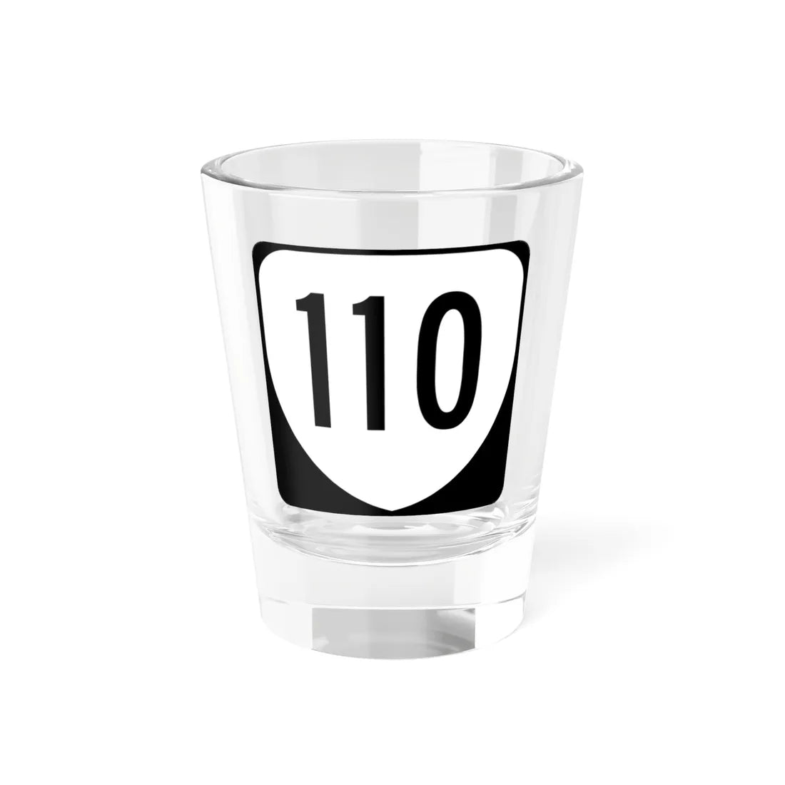 Virginia 110 1980 (Virginia) (Road Sign) Shot Glass 1.5oz 1.5oz - Go Mug Yourself