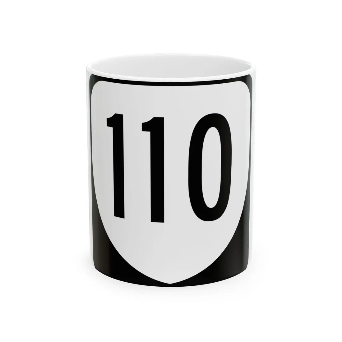 Virginia 110 1980 (Virginia) (Road Sign) White Coffee Mug 11oz - Go Mug Yourself