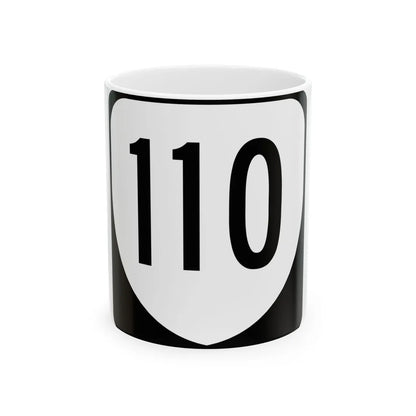 Virginia 110 1980 (Virginia) (Road Sign) White Coffee Mug 11oz - Go Mug Yourself