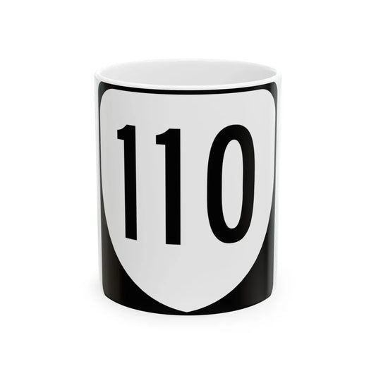 Virginia 110 1980 (Virginia) (Road Sign) White Coffee Mug 11oz - Go Mug Yourself