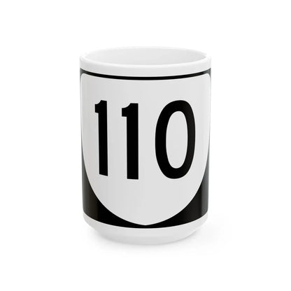 Virginia 110 (Virginia) (Road Sign) White Coffee Mug 15oz - Go Mug Yourself