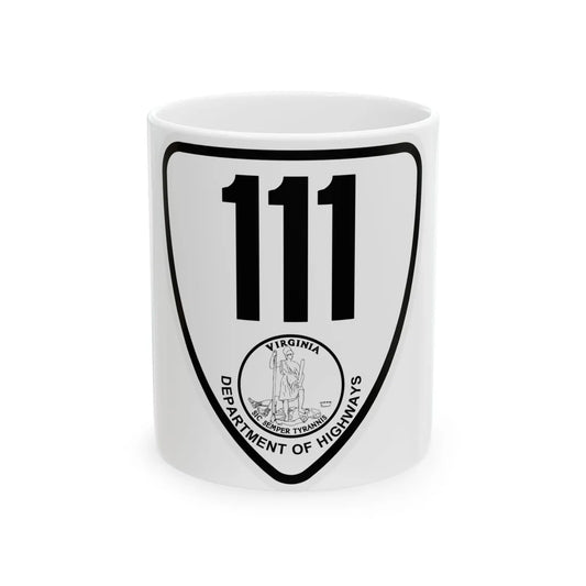 Virginia 111 1924 (Virginia) (Road Sign) White Coffee Mug 11oz - Go Mug Yourself
