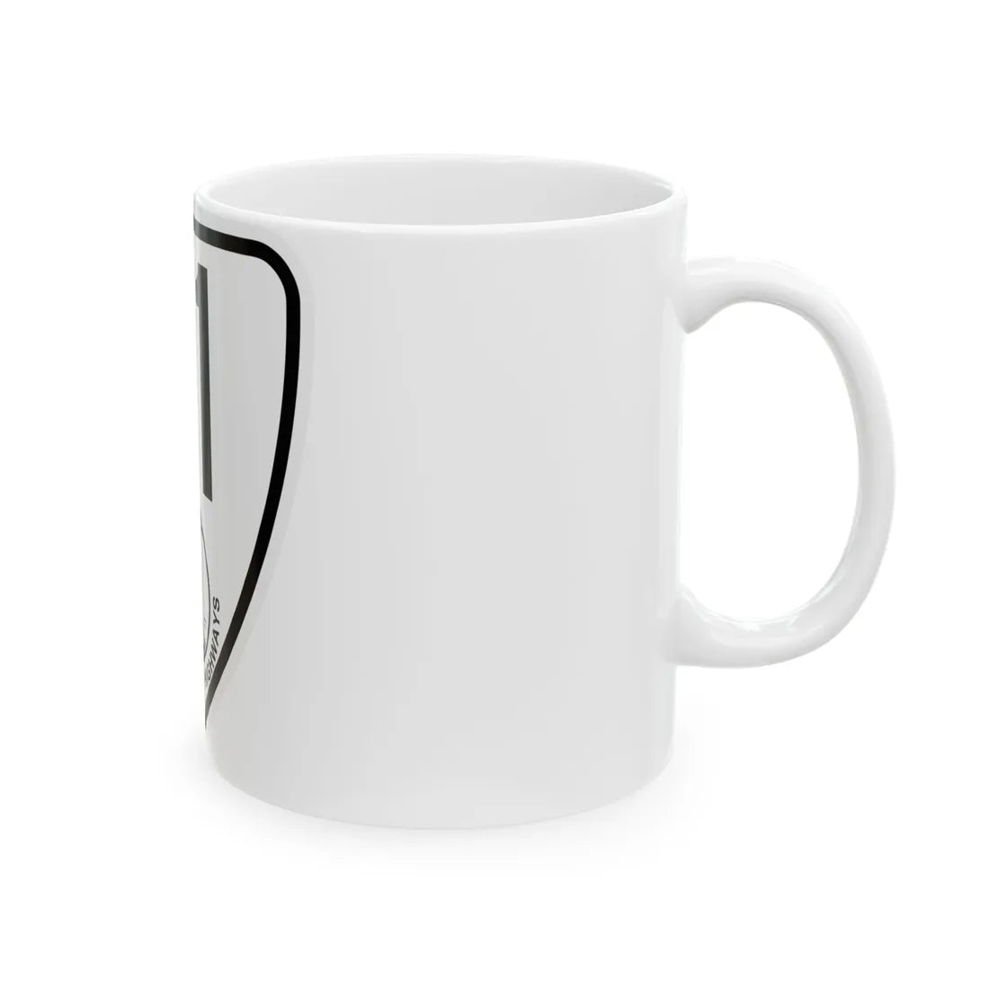 Virginia 111 1924 (Virginia) (Road Sign) White Coffee Mug - Go Mug Yourself