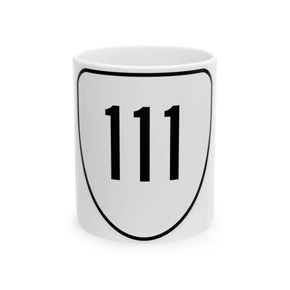 Virginia 111 1956 (Virginia) (Road Sign) White Coffee Mug 11oz - Go Mug Yourself