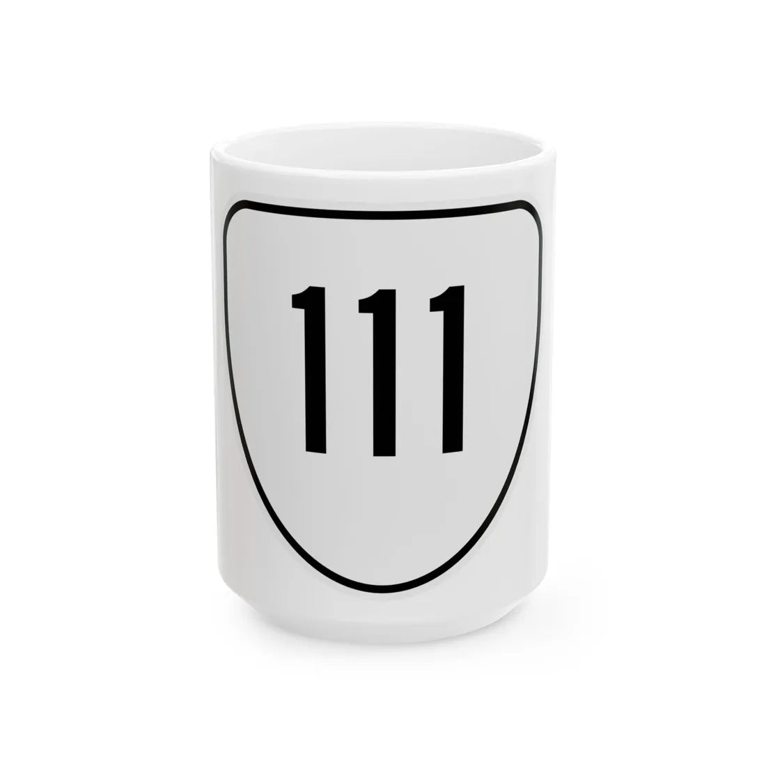 Virginia 111 1956 (Virginia) (Road Sign) White Coffee Mug 15oz - Go Mug Yourself