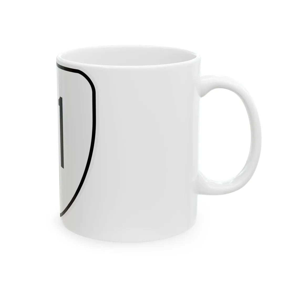 Virginia 111 1956 (Virginia) (Road Sign) White Coffee Mug - Go Mug Yourself