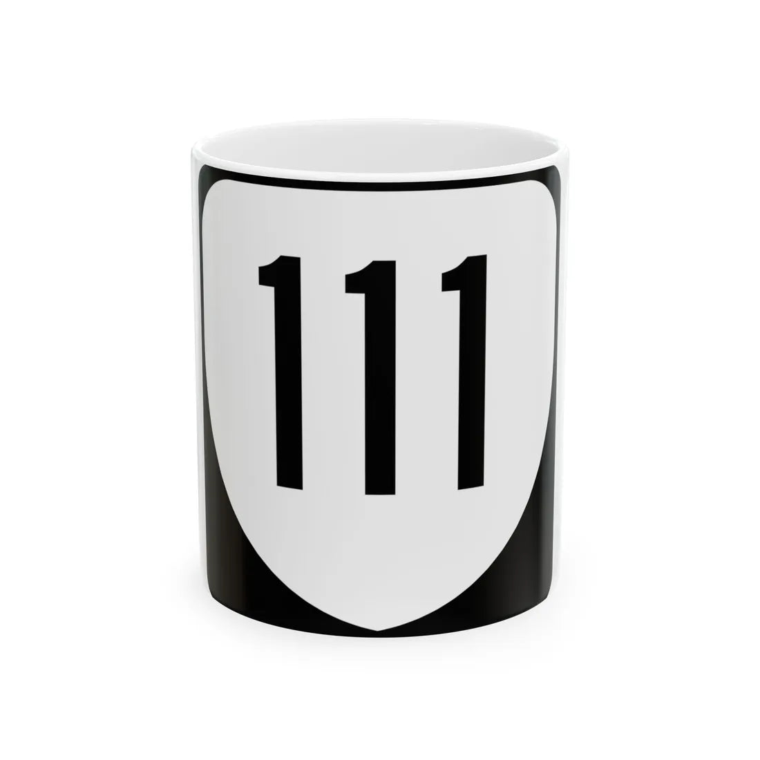 Virginia 111 1980 (Virginia) (Road Sign) White Coffee Mug 11oz - Go Mug Yourself