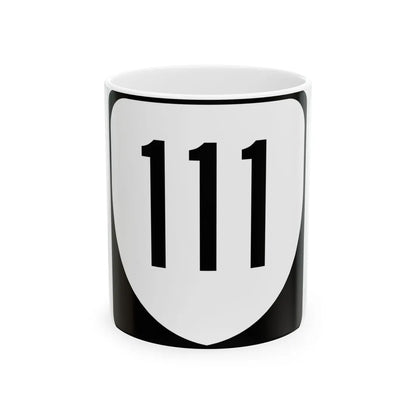 Virginia 111 1980 (Virginia) (Road Sign) White Coffee Mug 11oz - Go Mug Yourself