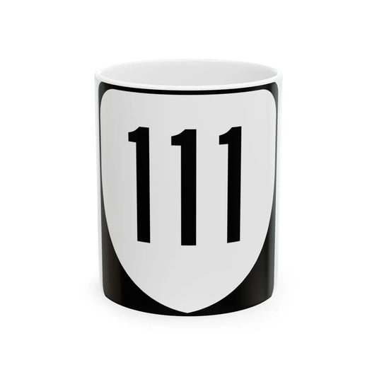 Virginia 111 1980 (Virginia) (Road Sign) White Coffee Mug 11oz - Go Mug Yourself