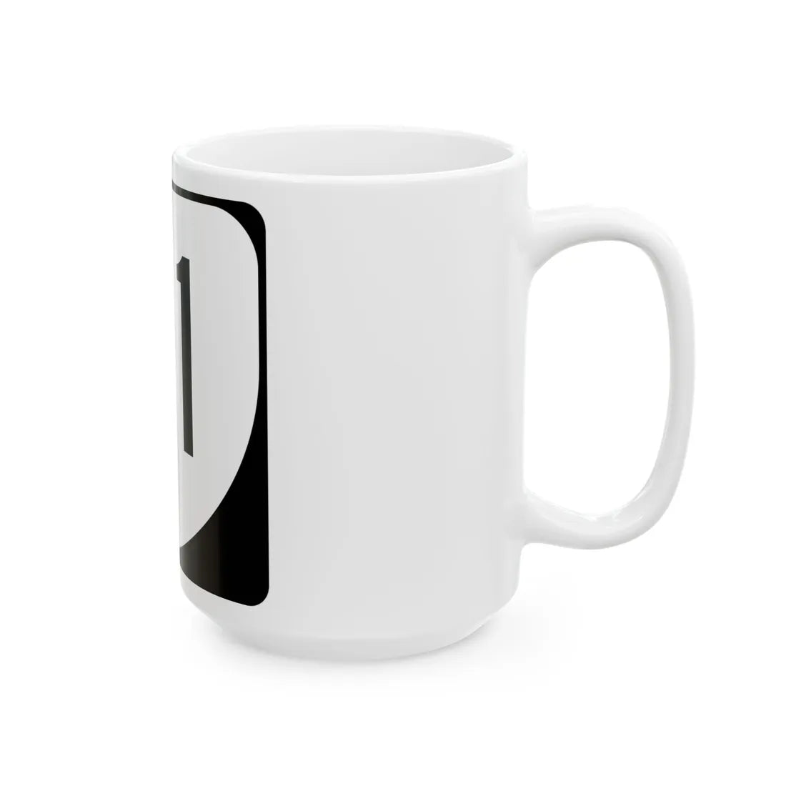 Virginia 111 1980 (Virginia) (Road Sign) White Coffee Mug - Go Mug Yourself