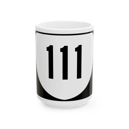 Virginia 111 (Virginia) (Road Sign) White Coffee Mug 15oz - Go Mug Yourself