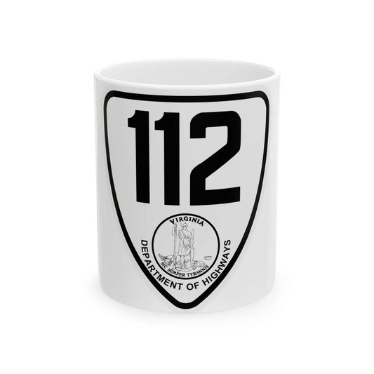Virginia 112 1924 (Virginia) (Road Sign) White Coffee Mug 11oz - Go Mug Yourself