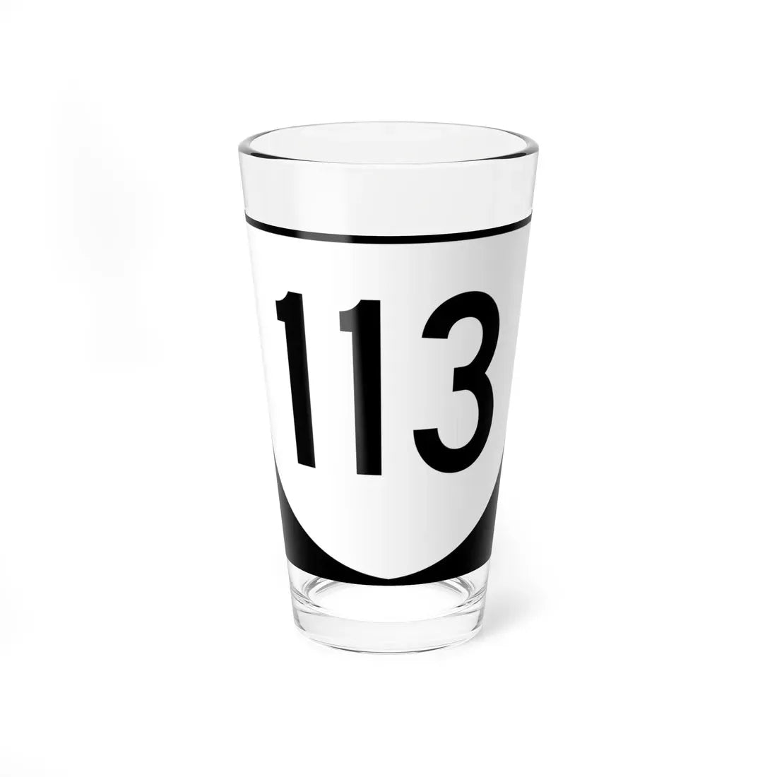 Virginia 113 (Virginia) (Road Sign) Pint Glass 16oz 16oz - Go Mug Yourself