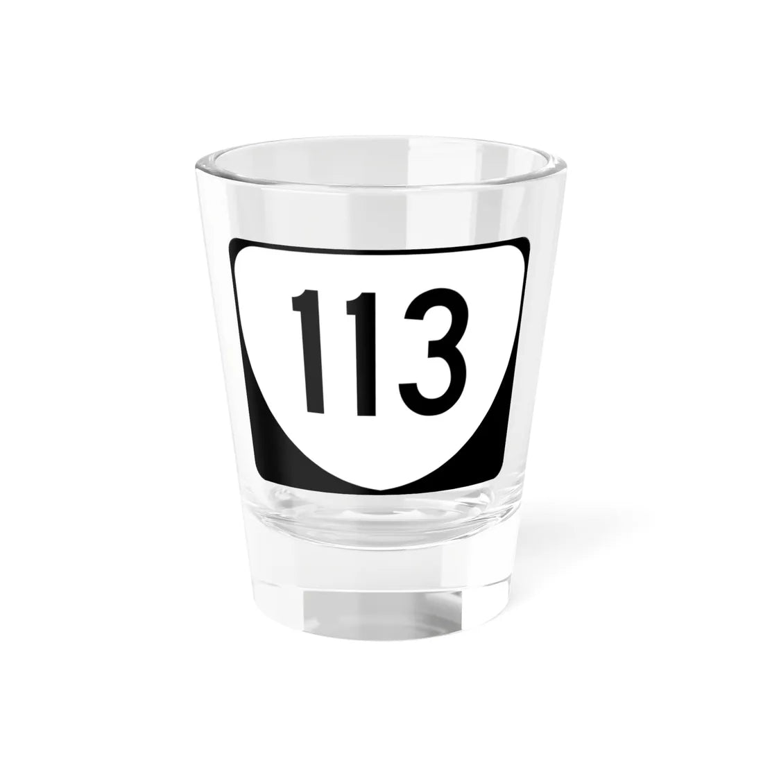 Virginia 113 (Virginia) (Road Sign) Shot Glass 1.5oz 1.5oz - Go Mug Yourself
