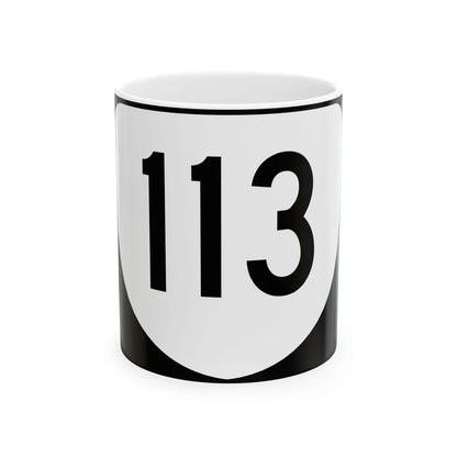 Virginia 113 (Virginia) (Road Sign) White Coffee Mug 11oz - Go Mug Yourself