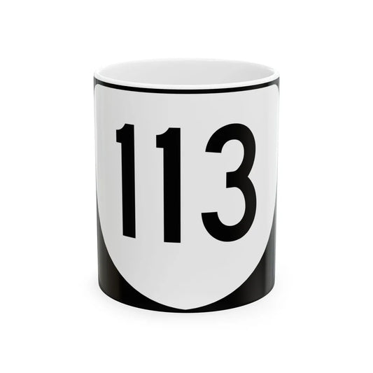 Virginia 113 (Virginia) (Road Sign) White Coffee Mug 11oz - Go Mug Yourself