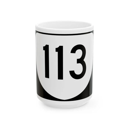 Virginia 113 (Virginia) (Road Sign) White Coffee Mug 15oz - Go Mug Yourself