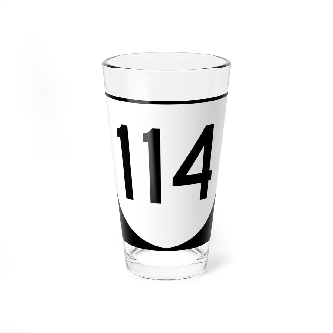 Virginia 114 (Virginia) (Road Sign) Pint Glss 16oz 16oz - Go Mug Yourself
