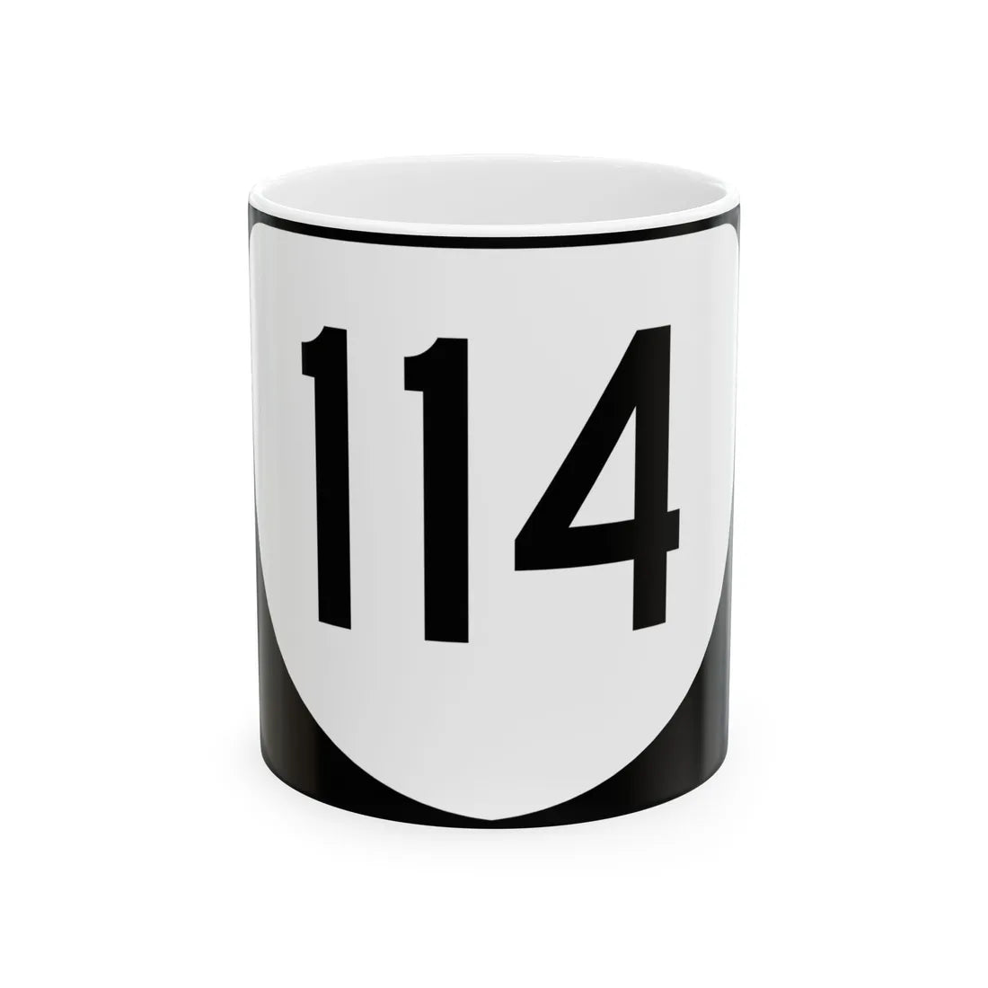 Virginia 114 (Virginia) (Road Sign) White Coffee Mug 11oz - Go Mug Yourself