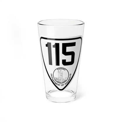 Virginia 115 1924 (Virginia) (Road Sign) Pint Glass 16oz 16oz - Go Mug Yourself