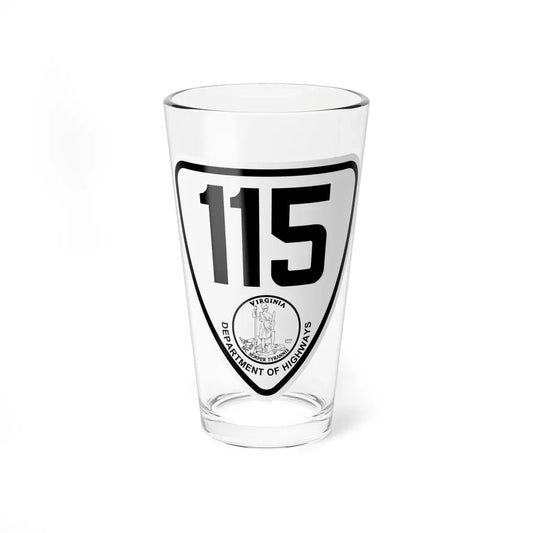 Virginia 115 1924 (Virginia) (Road Sign) Pint Glass 16oz 16oz - Go Mug Yourself