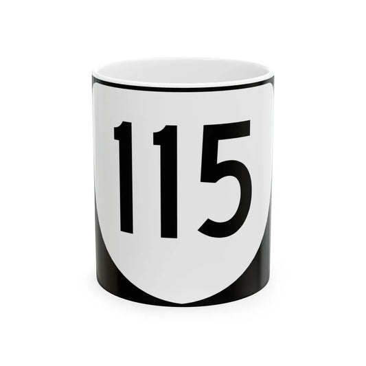 Virginia 115 (Virginia) (Road Sign) White Coffee Mug 11oz - Go Mug Yourself