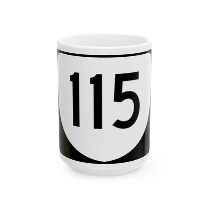 Virginia 115 (Virginia) (Road Sign) White Coffee Mug 15oz - Go Mug Yourself