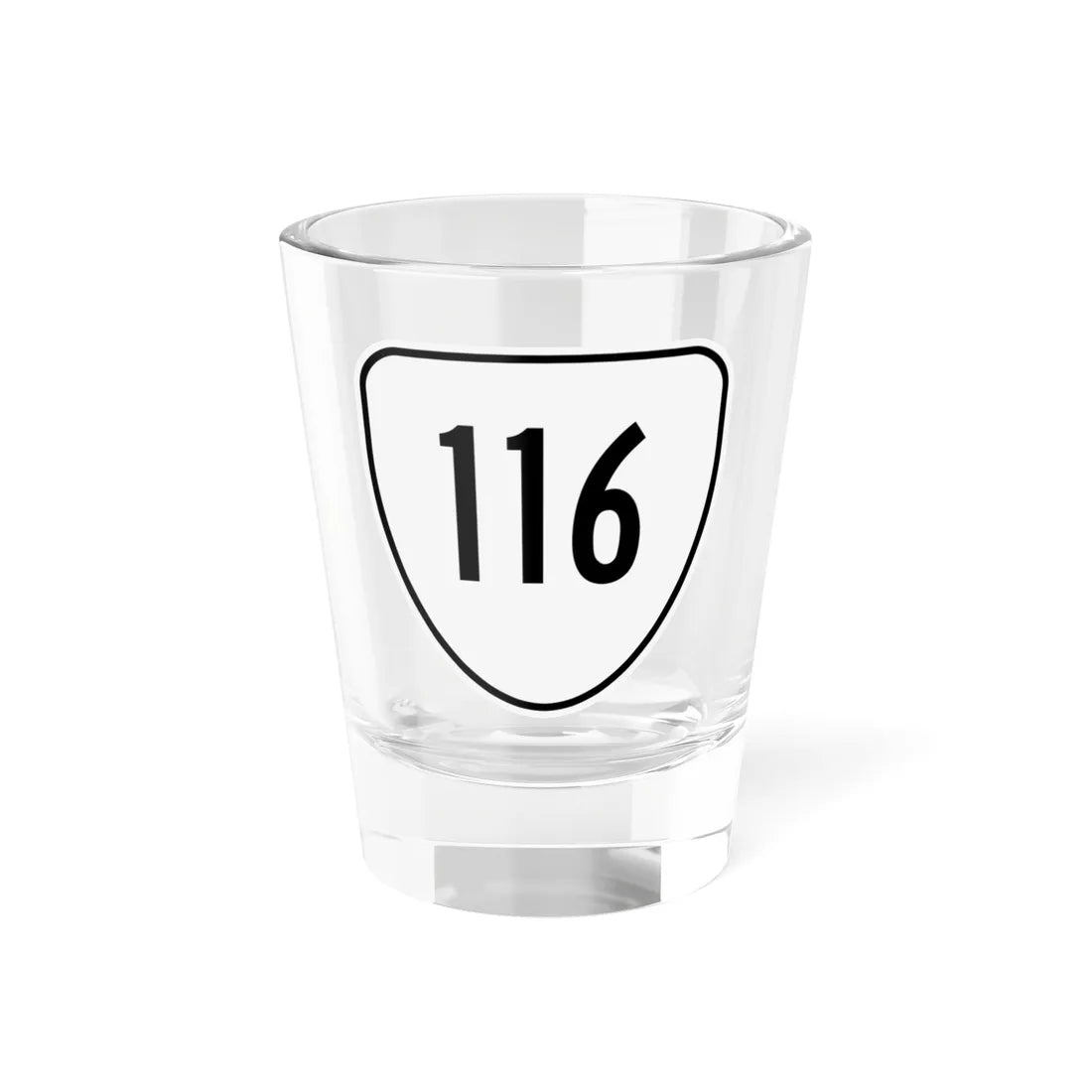 Virginia 116 1956 (Virginia) (Road Sign) Shot Glass 1.5oz 1.5oz - Go Mug Yourself