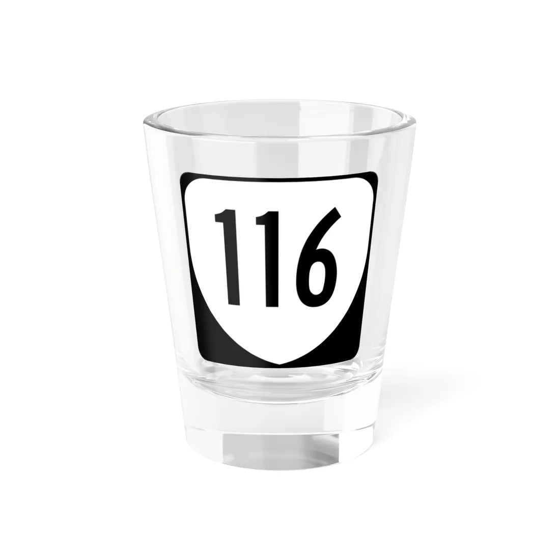 Virginia 116 1980 (Virginia) (Road Sign) Shot Glass 1.5oz 1.5oz - Go Mug Yourself