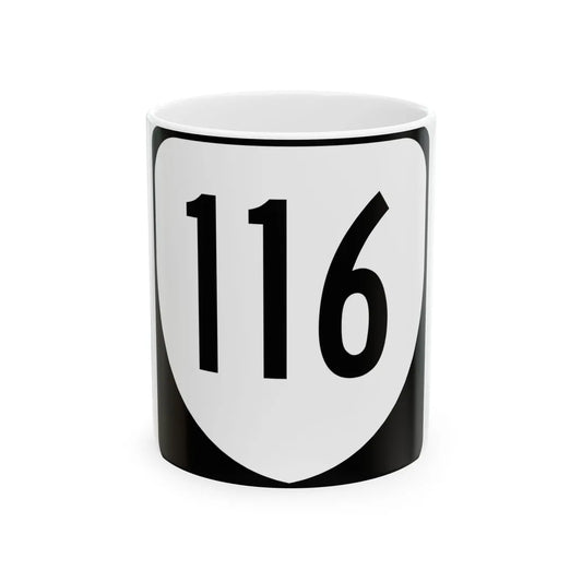 Virginia 116 1980 (Virginia) (Road Sign) White Coffee Mug 11oz - Go Mug Yourself