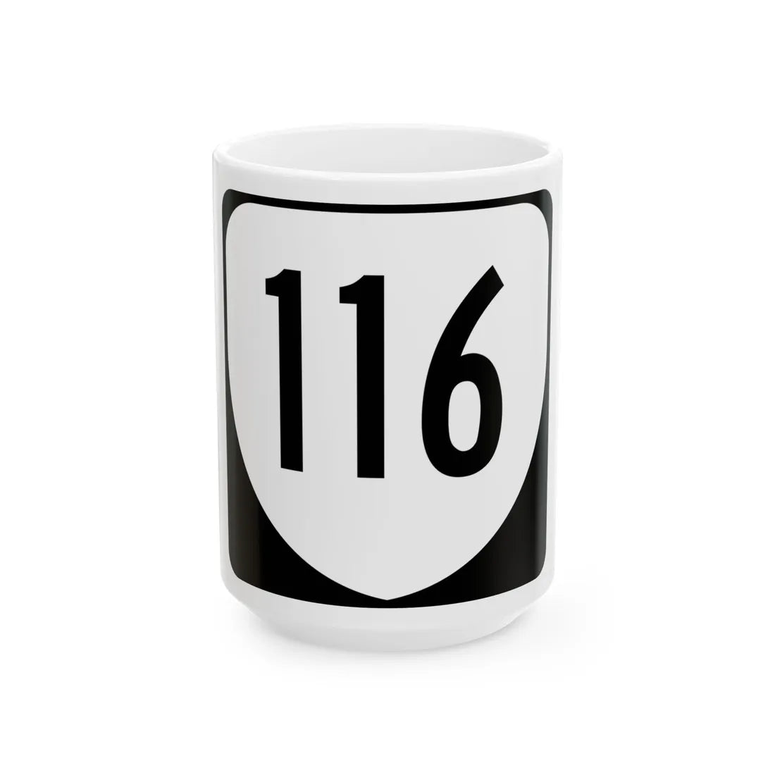 Virginia 116 1980 (Virginia) (Road Sign) White Coffee Mug 15oz - Go Mug Yourself
