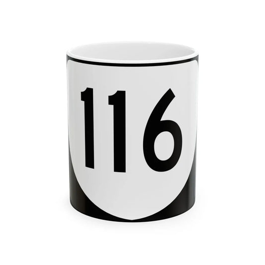 Virginia 116 (Virginia) (Road Sign) White Coffee Mug 11oz - Go Mug Yourself