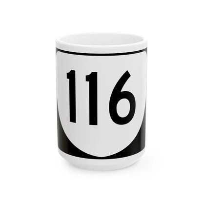 Virginia 116 (Virginia) (Road Sign) White Coffee Mug 15oz - Go Mug Yourself