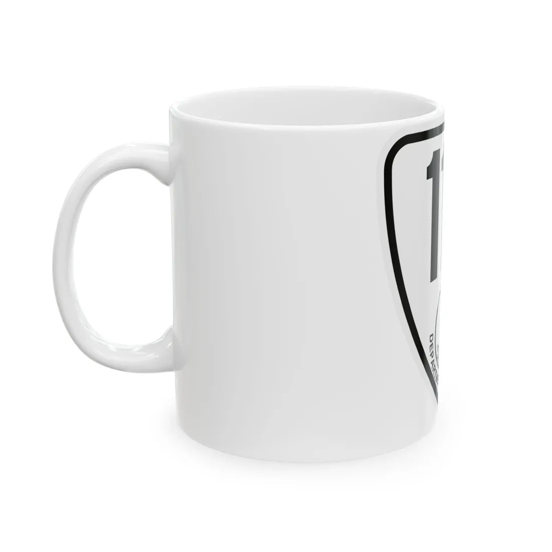 Virginia 117 1924 (Virginia) (Road Sign) White Coffee Mug - Go Mug Yourself