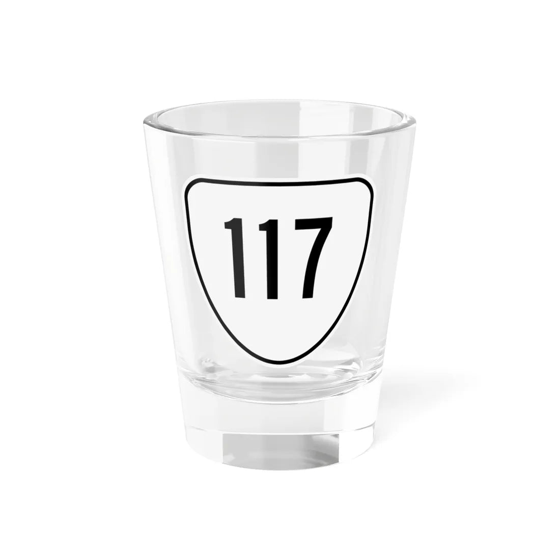Virginia 117 1956 (Virginia) (Road Sign) Shot Glass 1.5oz 1.5oz - Go Mug Yourself