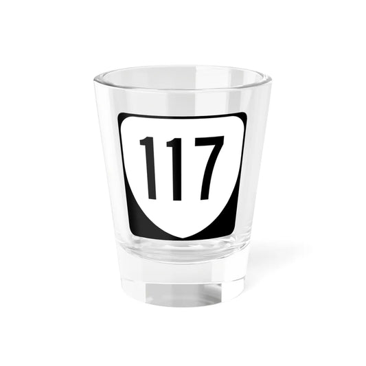 Virginia 117 1980 (Virginia) (Road Sign) Shot Glass 1.5oz 1.5oz - Go Mug Yourself