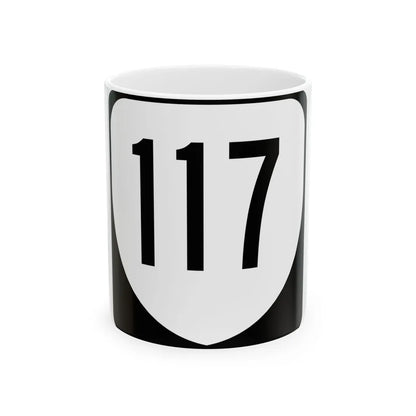 Virginia 117 1980 (Virginia) (Road Sign) White Coffee Mug 11oz - Go Mug Yourself