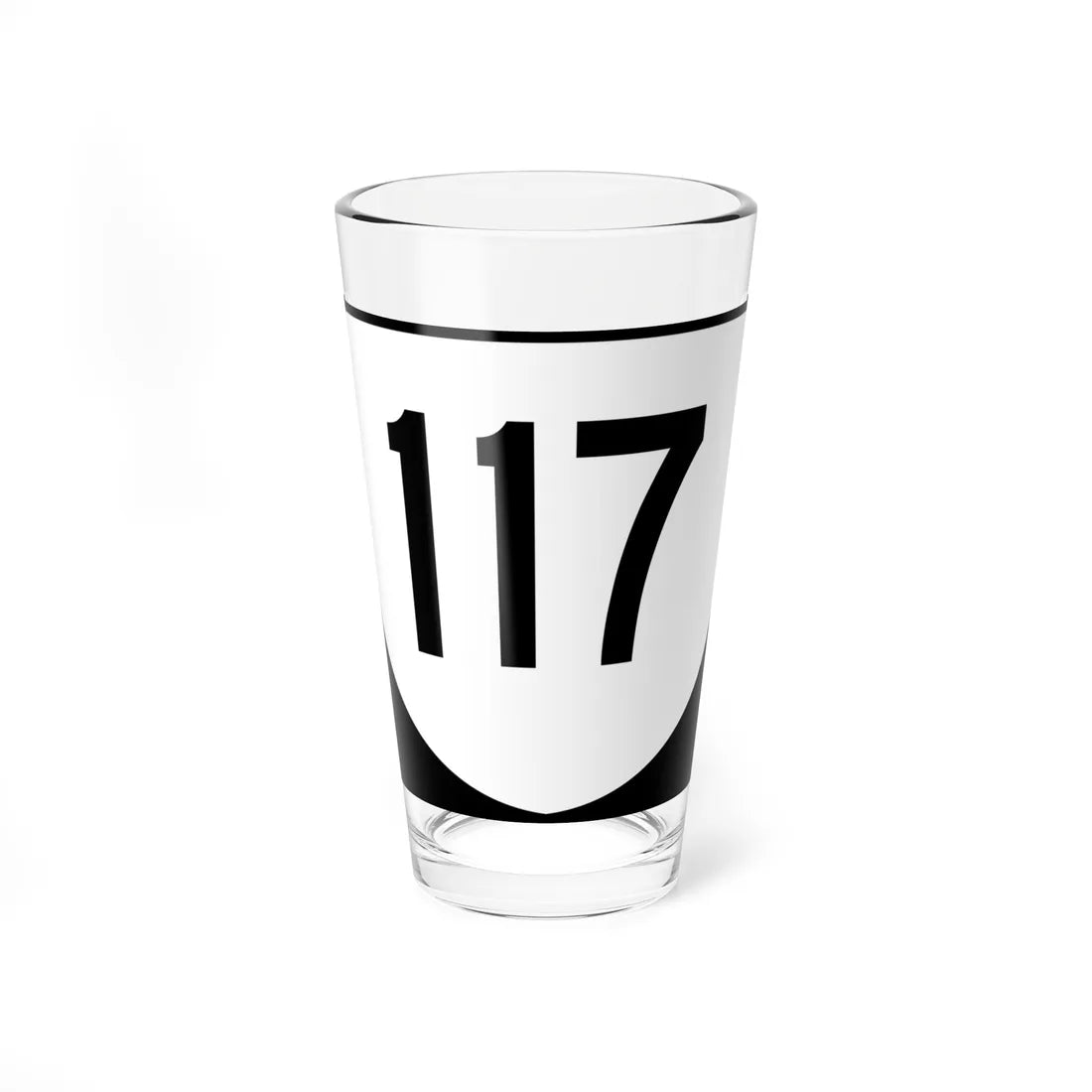 Virginia 117 (Virginia) (Road Sign) Pint Glss 16oz 16oz - Go Mug Yourself