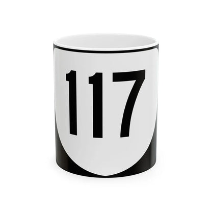 Virginia 117 (Virginia) (Road Sign) White Coffee Mug 11oz - Go Mug Yourself