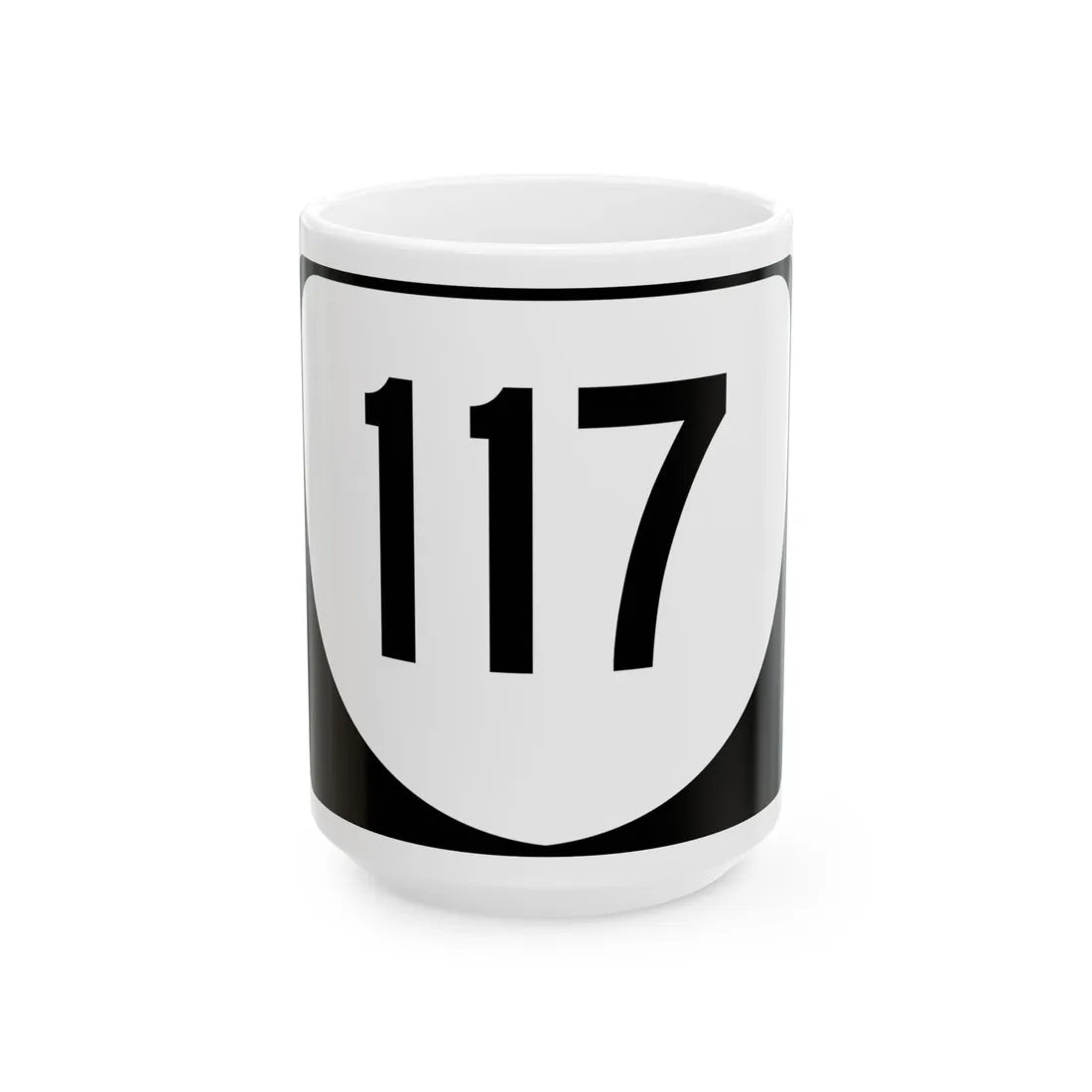Virginia 117 (Virginia) (Road Sign) White Coffee Mug 15oz - Go Mug Yourself