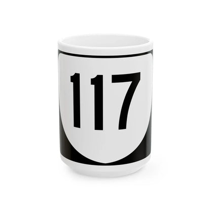 Virginia 117 (Virginia) (Road Sign) White Coffee Mug 15oz - Go Mug Yourself