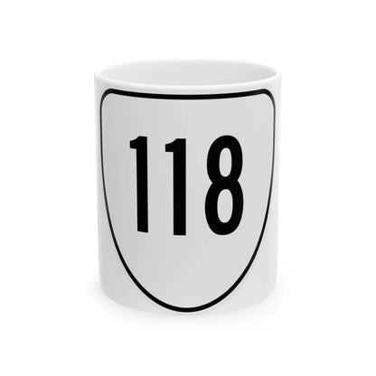 Virginia 118 1956 (Virginia) (Road Sign) White Coffee Mug 11oz - Go Mug Yourself