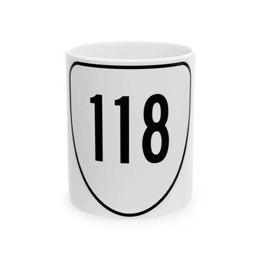 Virginia 118 1956 (Virginia) (Road Sign) White Coffee Mug 11oz - Go Mug Yourself