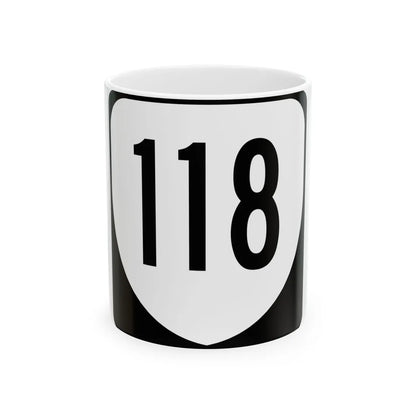 Virginia 118 1980 (Virginia) (Road Sign) White Coffee Mug 11oz - Go Mug Yourself