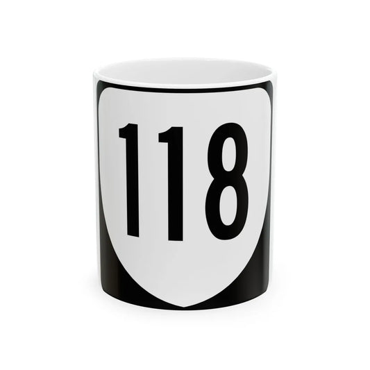 Virginia 118 1980 (Virginia) (Road Sign) White Coffee Mug 11oz - Go Mug Yourself