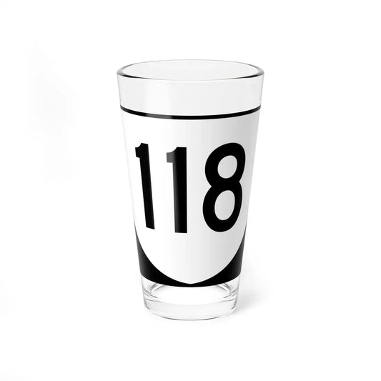 Virginia 118 (Virginia) (Road Sign) Pint Glass 16oz 16oz - Go Mug Yourself