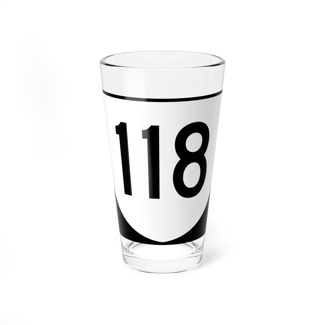 Virginia 118 (Virginia) (Road Sign) Pint Glss 16oz 16oz - Go Mug Yourself