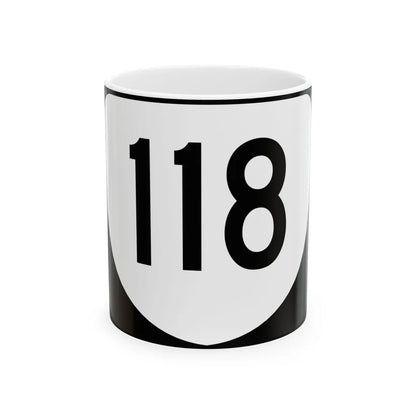 Virginia 118 (Virginia) (Road Sign) White Coffee Mug 11oz - Go Mug Yourself