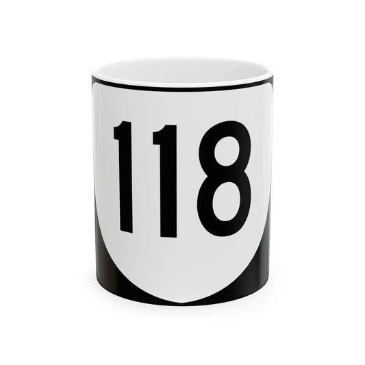 Virginia 118 (Virginia) (Road Sign) White Coffee Mug 11oz - Go Mug Yourself