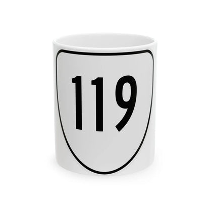 Virginia 119 1956 (Virginia) (Road Sign) White Coffee Mug 11oz - Go Mug Yourself